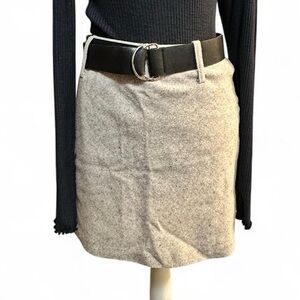 Cream tweed skirt
